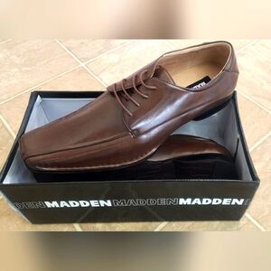 Steve Madden Men's Brown Leather Dress Shoes